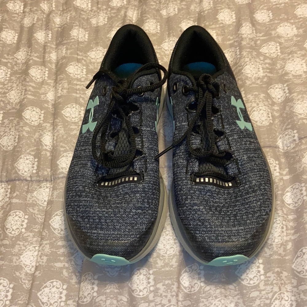 Blue and teal under armor.